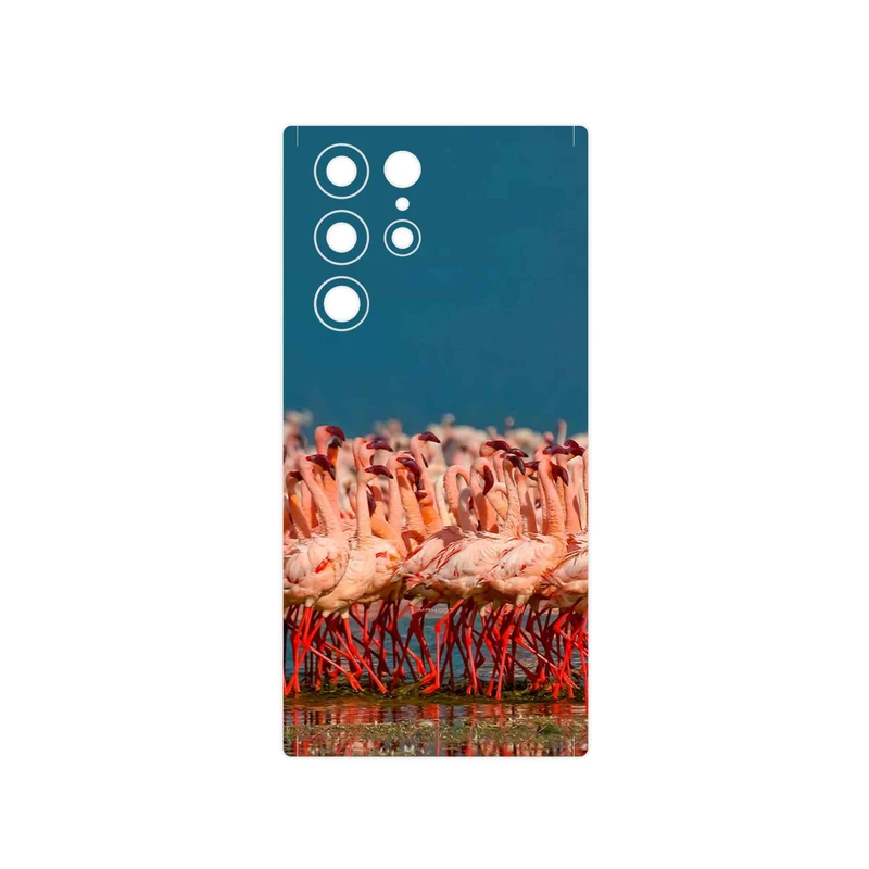 برچسب پوششی ماهوت مدل Flamingo مناسب برای گوشی موبایل سامسونگ Galaxy S22 Ultra 5G