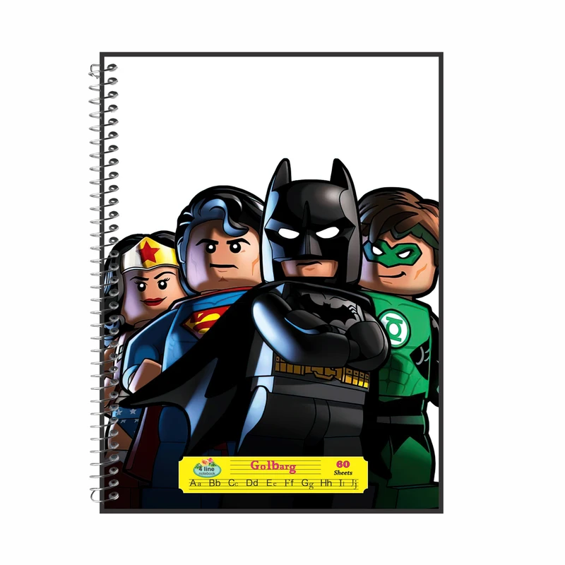 دفتر زبان 60 برگ گلبرگ طرح لگو کد 602500