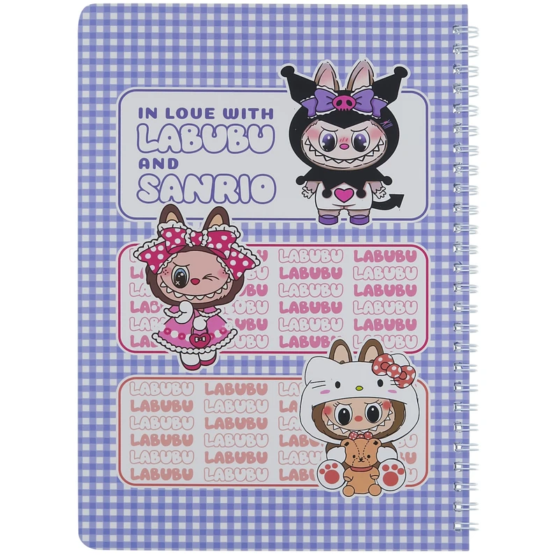 دفتر مشق 60 برگ پانداک مدل صفحات طرحدار طرح لبوبو کد 54001