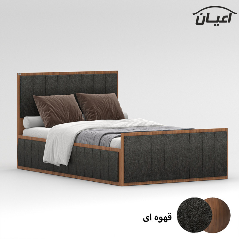 تخت خواب یک نفره اعیان مدل FH851 سایز 120x200 سانتی متر