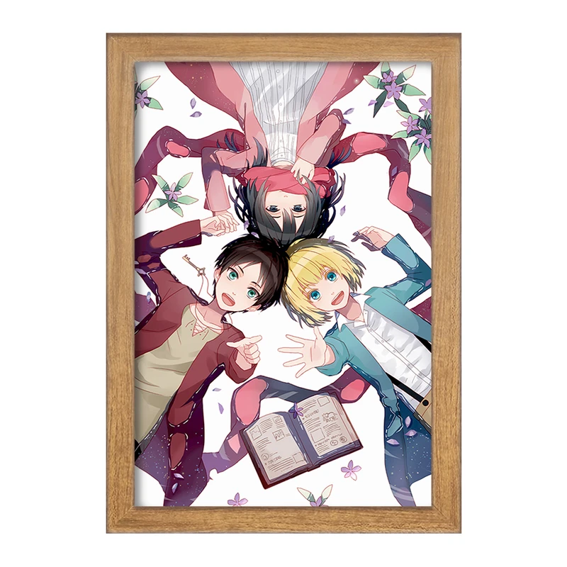تابلو خندالو مدل میکاسا و ارن و ارمین انیمه اتک آن تایتان Attack on Titan  کد 18562