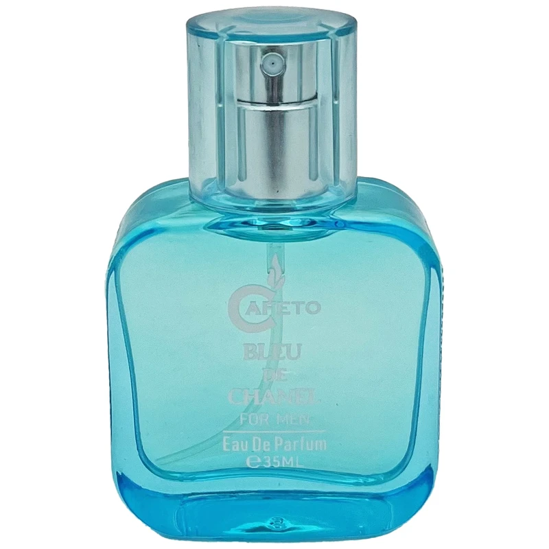 عطر جیبی مردانه کافه تو مدل بلو شنل با رایحه خنک حجم 35 میلی‌ لیتر