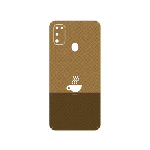 MAHOOT Minimal Cup of Coffee Icon Cover Sticker for Samsung Galaxy M30s