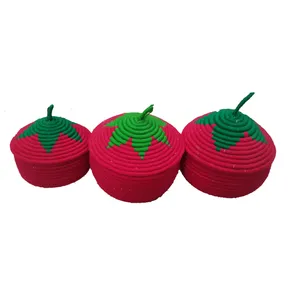 سبد حصیربافی کدK01 مجموعه 3 عددی 