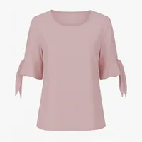 بلوز آستین کوتاه یقه گرد زنانه مدل پریا کد ۶۶