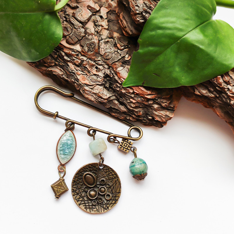 سنجاق سینه زنانه مدل اقیانوس