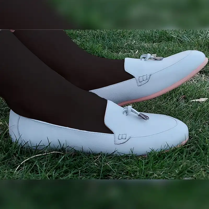 کفش کالج زنانه پاتن چرم آفتاب کد PT 101