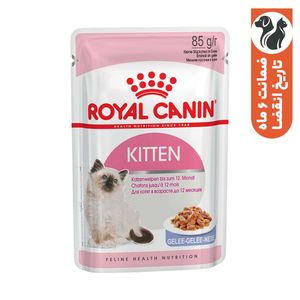 غذای پوچ گربه رویال کنین مدل Kitten Jelly وزن 85 گرم