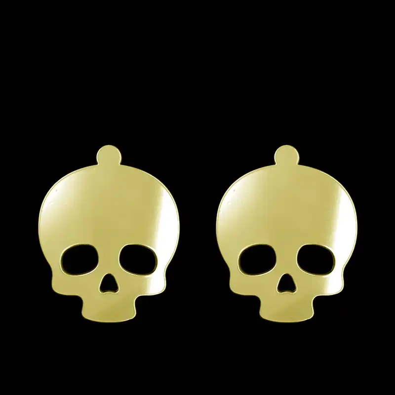 گوشواره طلا 18 عیار زنانه مدوپد مدل جمجمه کد GA1-15687