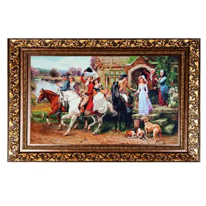 تابلو فرش ماشینی طرح بدرقه مدل 67