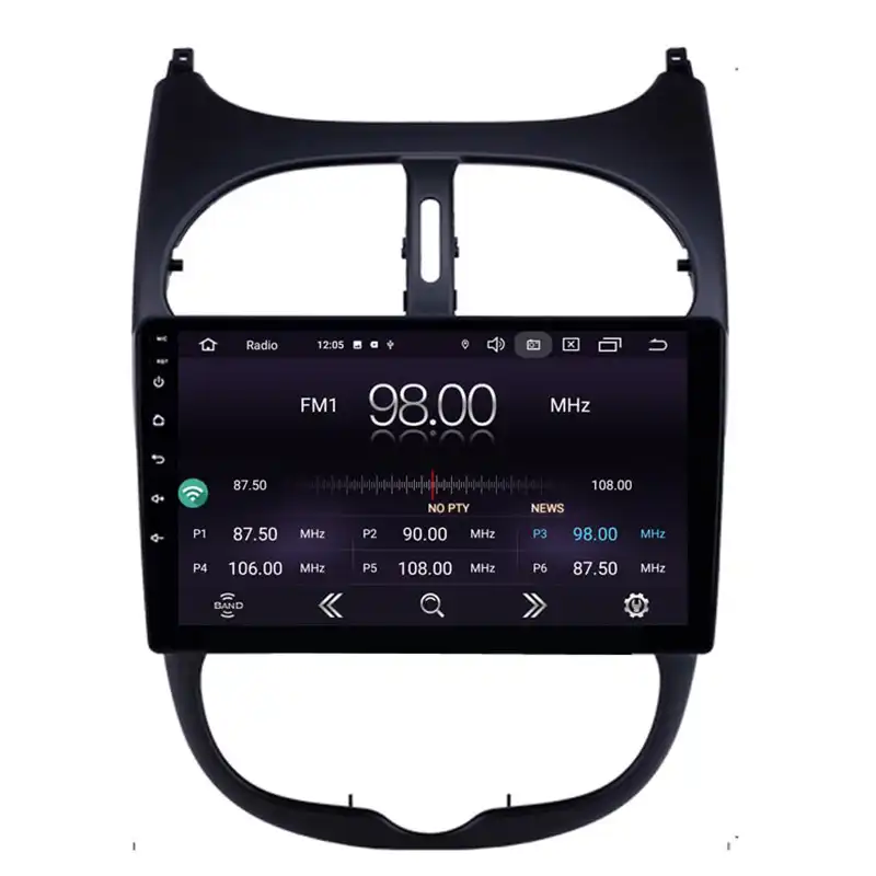 مانیتور اندروید خودرو مدل IPS 1080 مناسب برای پژو 206