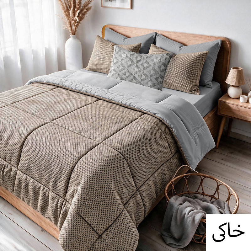 سرویس روتختی 1 نفره 5 تکه نوپه هوم مدل مخمل LV01
