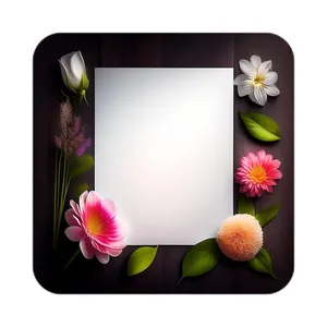 زیر لیوانی کاکتی طرح گل مدل mp19715