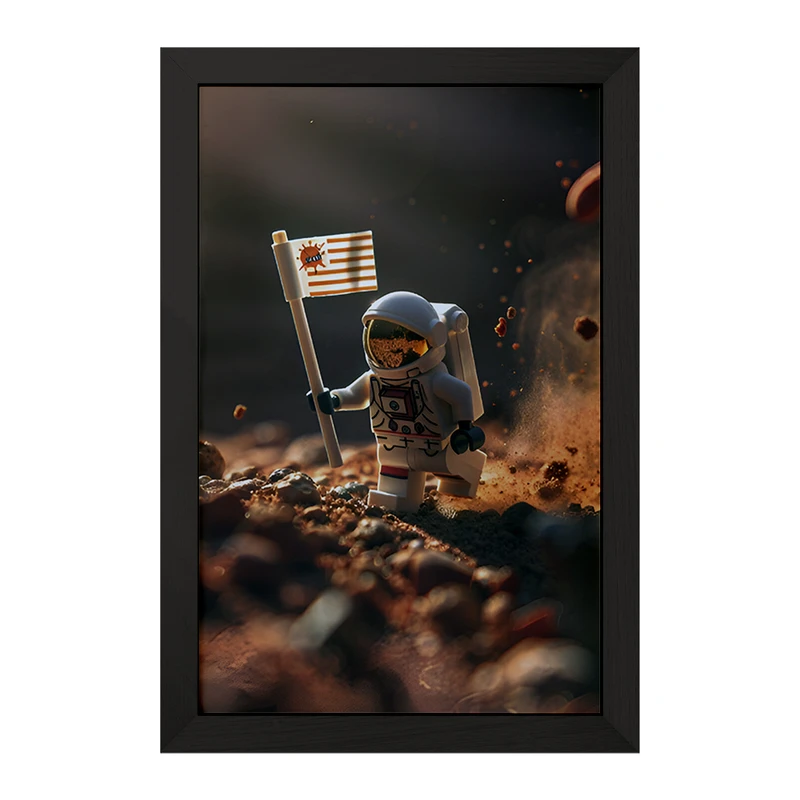 تابلو خندالو مدل لگو فضانورد (Lego) کد F6559