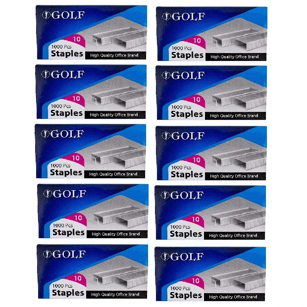 سوزن منگنه گلف کد 123 سایز 24/6 بسته 10000 عددی