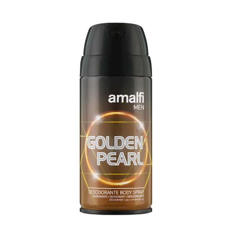 اسپری بدن مردانه آمالفی مدل Golden Pearl حجم 150 میلی لیتر اسپری بدن مردانه آمالفی مدل Golden Pearl حجم 150 میلی لیتر