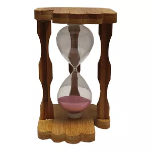 ساعت شنی مدل چوبی طرح دست