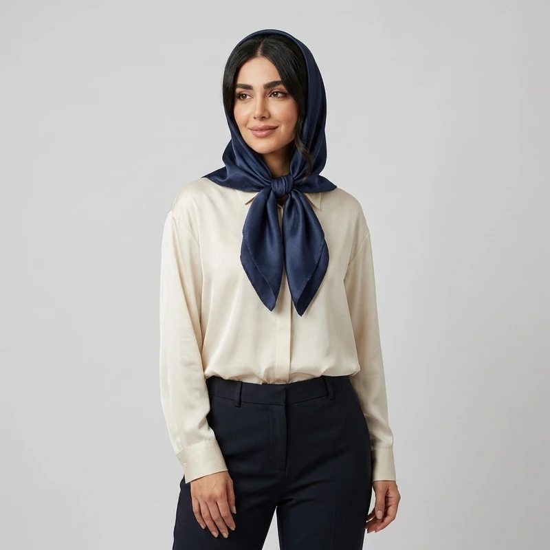 روسری زنانه ساتن کد 100-100