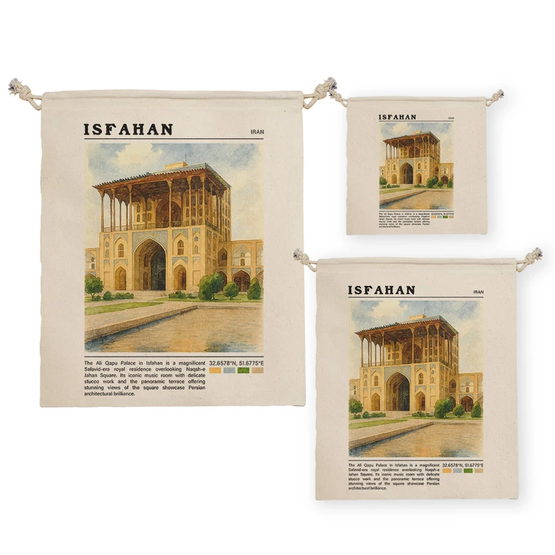 نظم دهنده ترمه طراحان ایده مدل عمارت عالی قاپو اصفهان کد map0805 مجموعه سه عددی