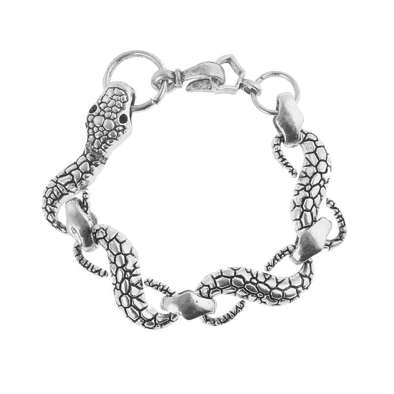 دستبند مردانه مدل مار دست ساز کد 848451 دستبند مردانه مدل مار دست ساز کد 848451