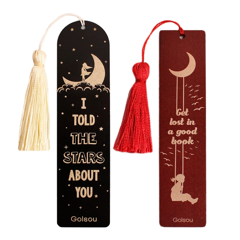 نشانگر کتاب گلسو مدل غرق در یک کتاب خوب و ستارگان مجموعه دو عددی