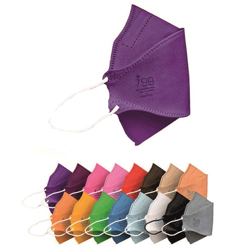 ماسک تنفسی ریما مدل سه بعدی N99 نانو کد RainBow-F99 بسته 25 عددی