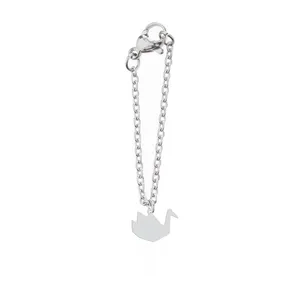 آویز ساعت نقره زنانه هایکا طرح قو مدل n.ha-305