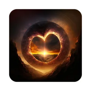 زیر لیوانی کاکتی مدل عاشقانه کد mp12359