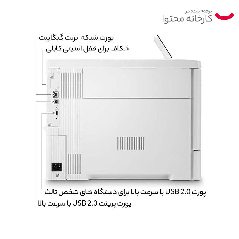 پرینتر لیزری اچپی مدل HP Color LaserJet Enterprise M555dn