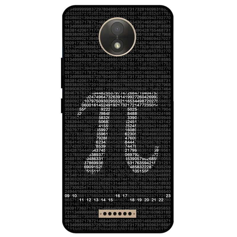 کاور مگافون طرح عدد پی مدل 7240 مناسب برای گوشی موبایل موتورولا Moto C Plus