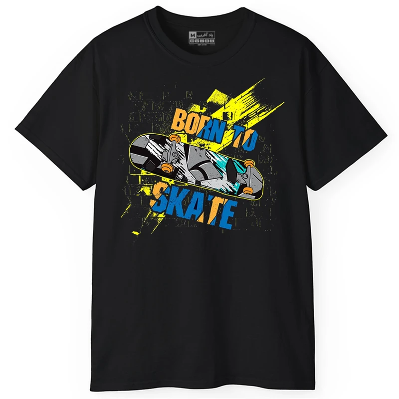 تی‌شرت آستین کوتاه مردانه پاد آفرین مدل اسکیت بورد کد PT682