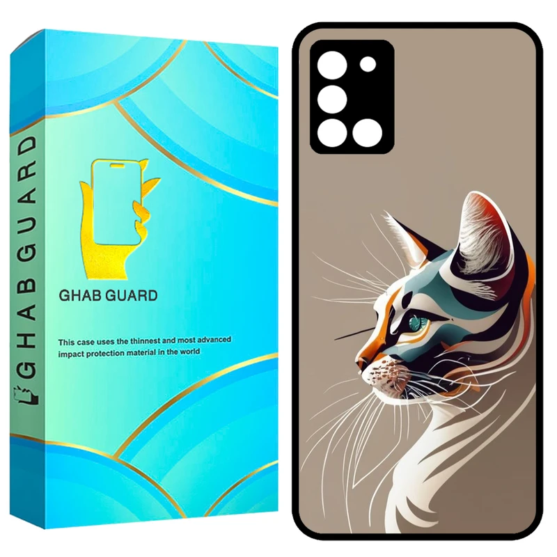  کاور قاب گارد طرح گربه مدل GCHPA31 مناسب برای گوشی موبایل سامسونگ Galaxy A31 