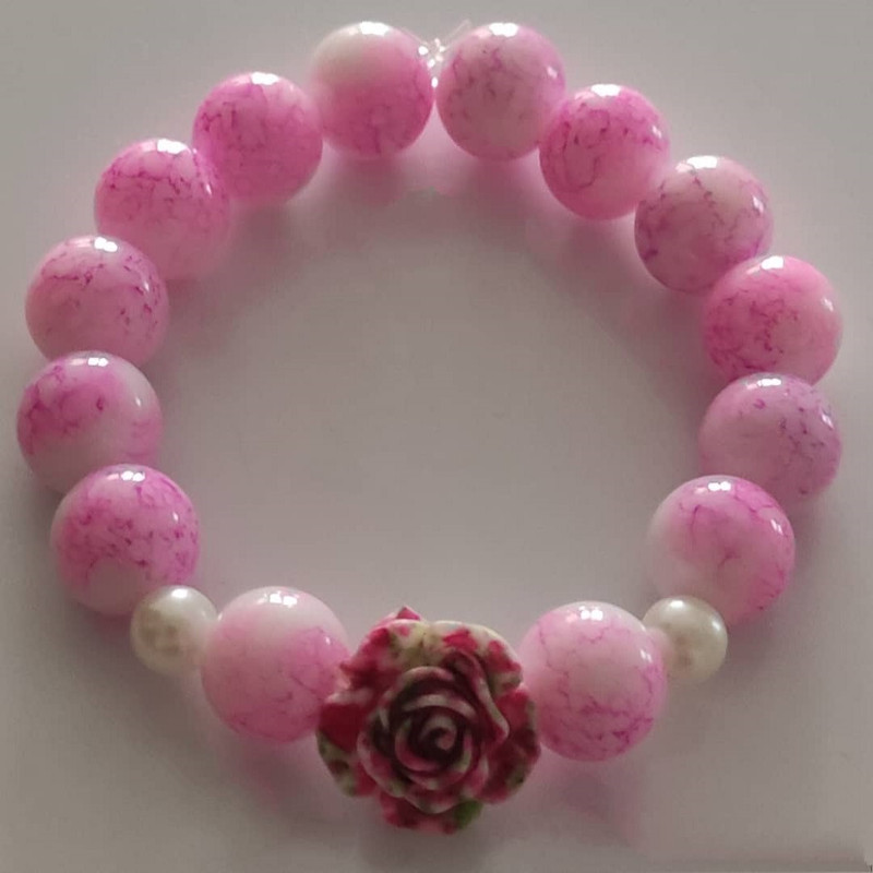 دستبند دخترانه مدل گل 001