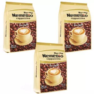 کاپوچینو با شکر قهوه ای نمسیو - 20 عددی بسته 3 عددی