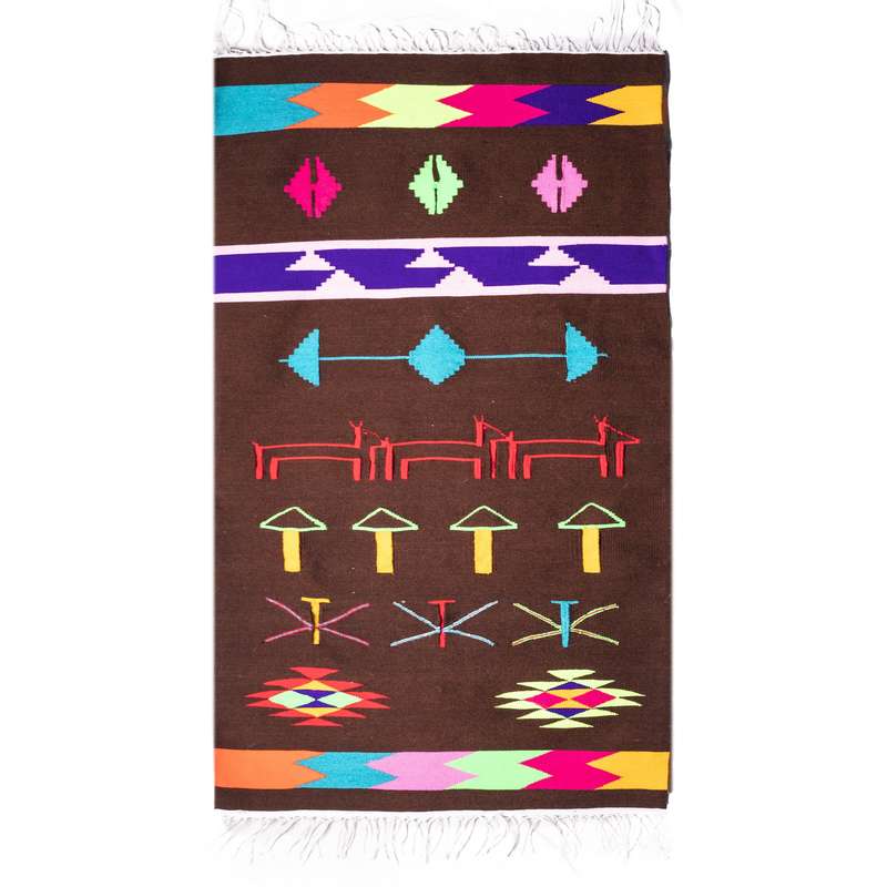 گلیم دستباف یک و نیم متری کد 57