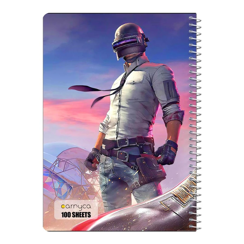دفتر مشق 100 برگ سیمی کارنیکا طرح پابجی PUBG کد 51738