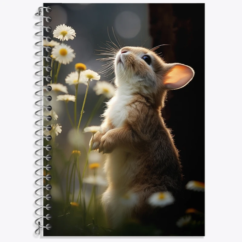 دفتر زبان 50 برگ خندالو مدل سه خط طرح گربه (Cat) کد F2645