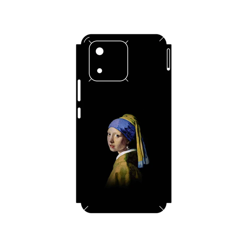 برچسب پوششی ماهوت مدل Girl with a Pearl Earring of Vermeer مناسب برای گوشی موبایل آنر X5