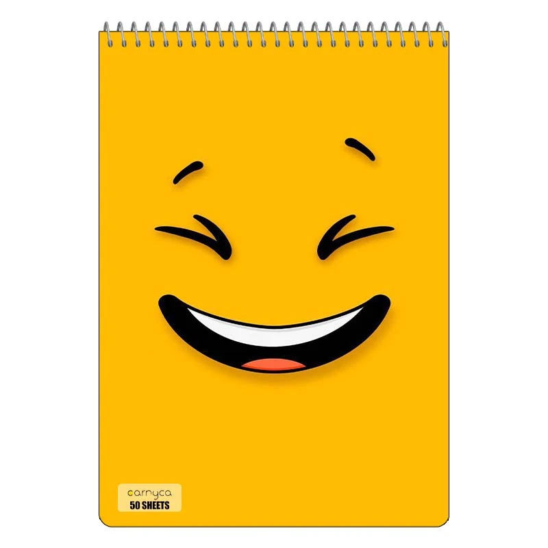 دفتر نقاشی 50 برگ سیمی کارنیکا طرح ایموجی Emoji کد 77639