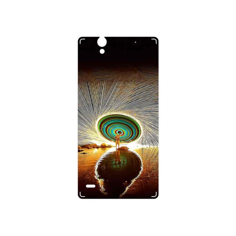 برچسب پوششی ماهوت مدل Night Light Fountain مناسب برای گوشی موبایل سونی Xperia C4