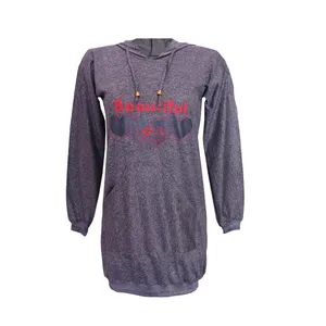 هودی دخترانه مدل RZ-ALVI82031-TOO-GHALB.GHE رنگ طوسی