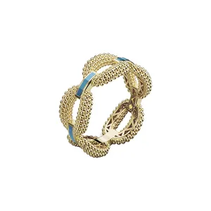 انگشتر طلا 18 عیار زنانه گلدم مدل r211044
