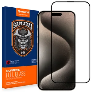 محافظ صفحه نمایش شیشه ای سامورایی مدل Glass Elite مناسب برای گوشی موبایل اپل iPhone 15 Pro Max