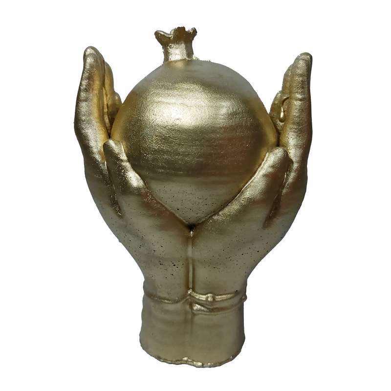 مجسمه مدل انار شب یلدا رنگ طلایی