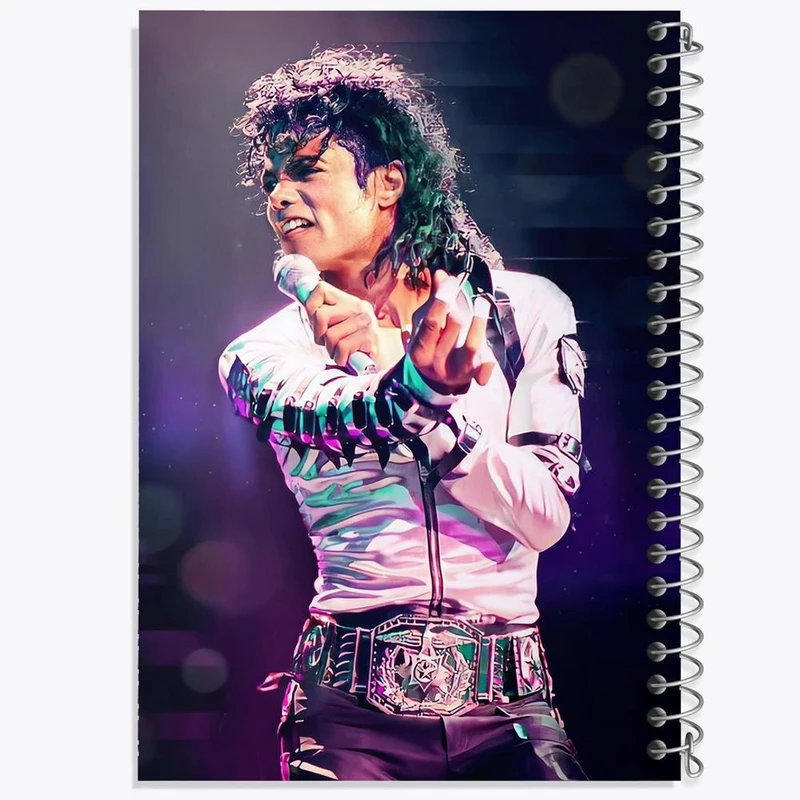 دفتر شطرنجی 50 برگ خندالو طرح مایکل جکسون Michael Jackson کد 19235