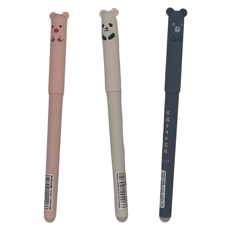 خودکار مدل پاک کن دار طرح حیوانات مجموعه 3 عددی