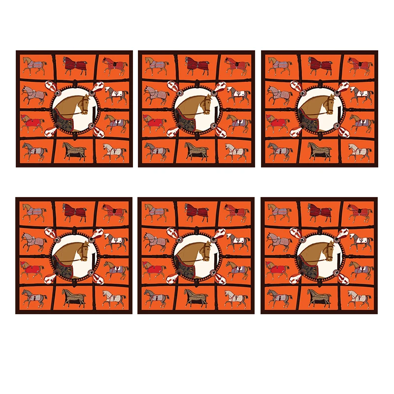 رومیزی مدل مخمل بسته 6 عددی کد M00168