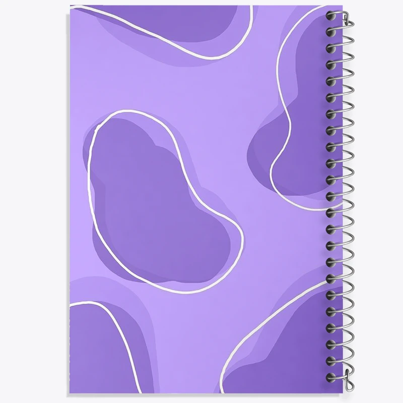 دفتر نقاشی 50 برگ خندالو طرح مینیمال رنگ بنفش کد N2777