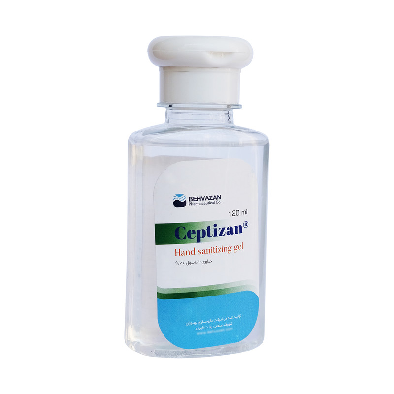  ژل ضدعفونی کننده دست بهوزان مدل Ceptizan حجم 120 میلی لیتر بسته 10 عددی