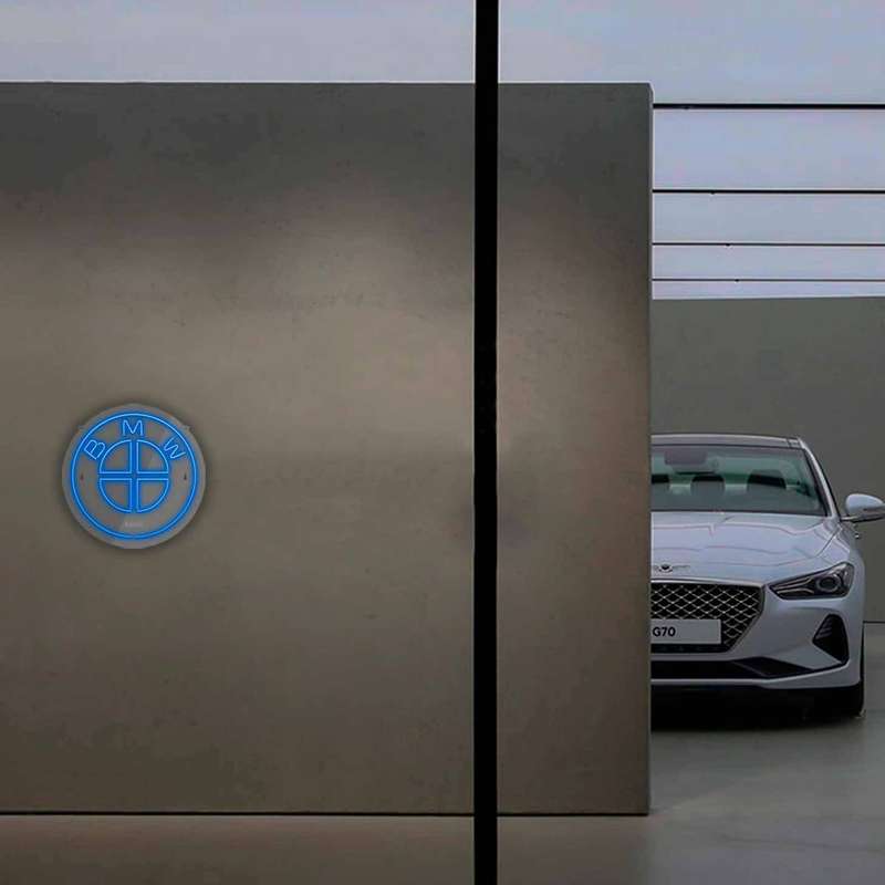 چراغ دیواری نئون دیزاین طرح Bmw_BL